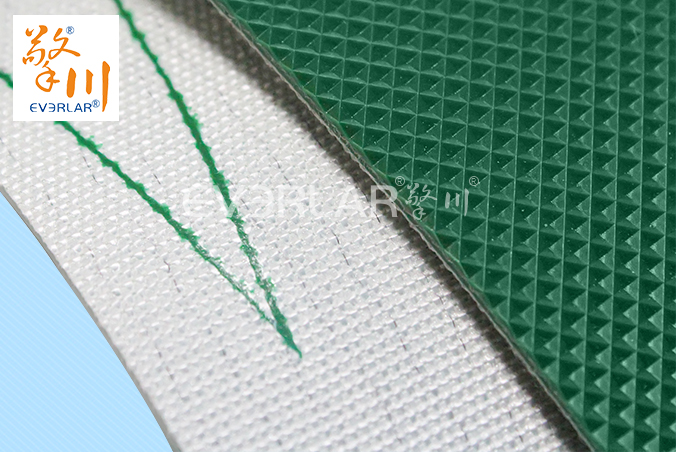 擎川绿色PVC钻石纹输送带