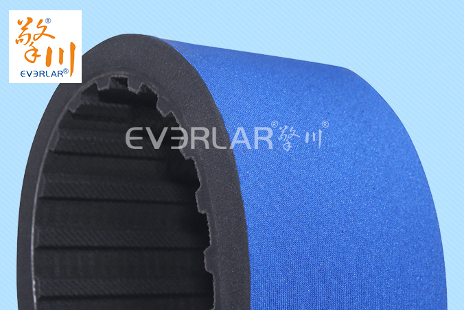 擎川everlar定制橡胶同步带加蓝色泡棉夹瓶机贴标机传动带
