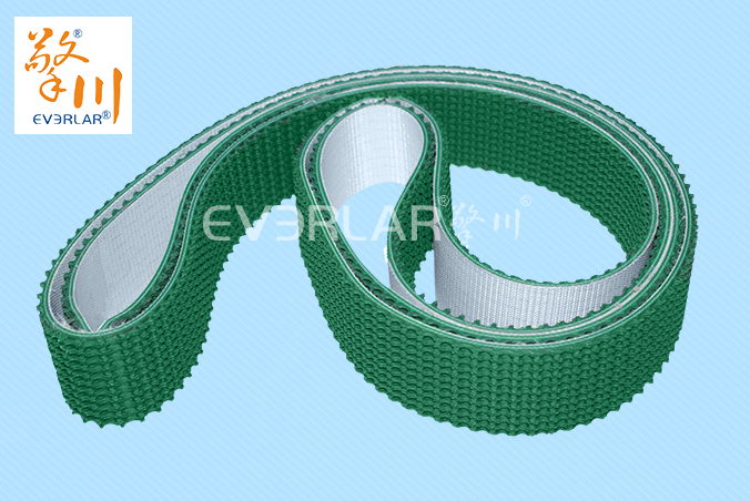 擎川everlar定制PVC输送带绿色花纹加钢扣